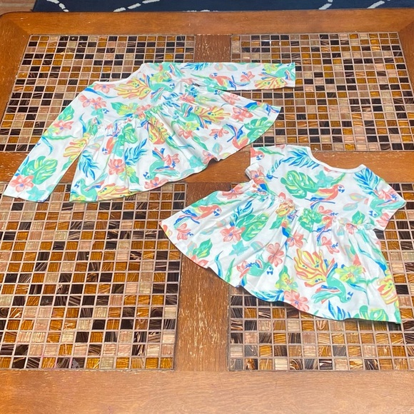 First Impressions Rainforest Baby Girl Set Tops - Picture 6 of 6